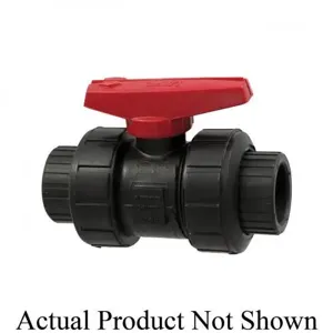 NIBCO MC909AA True Union Ball Valve, 1 Inch Valve Size, Socket End Style, Polypropylene Body | CB9RKC