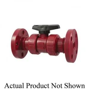 NIBCO MD912AA True Union Ball Valve, 1 Inch Valve Size, Flanged End Style, 150 lb, PVDF Body | CC2KUV