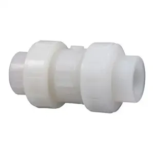 NIBCO ME800AA True Union Ball Check Valve With Low Heel, 1 Inch Valve Size, FNPT, PVDF Body | CC3GUP