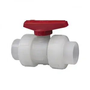 NIBCO MN910AB True Union Ball Valve, 1-1/4 Inch Valve Size, FNPT End Style, Polypropylene Body | CC4ZLU