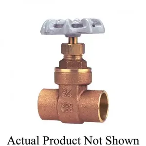 NIBCO N00126A Gate Valve, 1 Inch Valve Size, Solder, Brass Body | CC4ZND