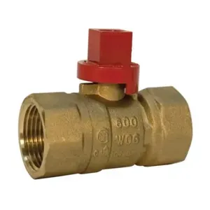 NIBCO N012218 Ball Valve, 3/4 Inch Valve Size, FNPT End Style, Brass Body | BZ2LLU