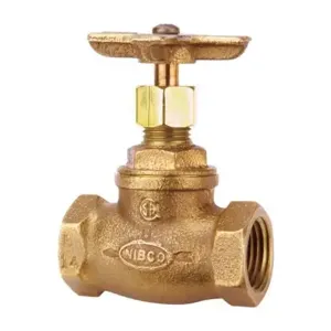 NIBCO N41BD0B Compact Gate Valve, 1-1/4 Inch Valve Size, Threaded, Bronze Body | BZ2LMT