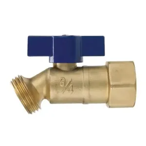 NIBCO NB25BH6 No-Kink Hose Bibb, 1/2 Inch Size, FNPT x Hose, Brass Body | CA2EBP