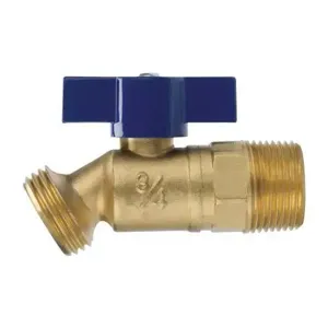 NIBCO NB52AH6 No-Kink Hose Bibb, 1/2 Inch Size, Brass Body | CB3JHZ