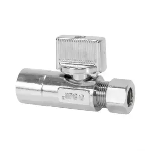 NIBCO ND611L6 Stop Valve, 1/2 x 3/8 Inch Size, 125 Psi, Copper Alloy Body | BQ4UZJ