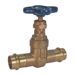 NIBCO NF0J008 Gate Valve With Right and Left Inlets, 3/4 Inch Valve Size, Bronze Body | BY7HBX
