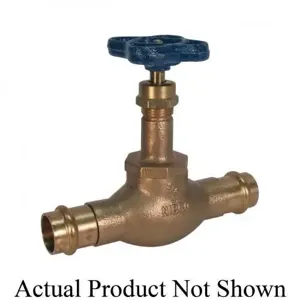 NIBCO NF2K008 Globe Valve, 3/4 Inch Size, Female Press End Style, Bronze Body | BY7HCL