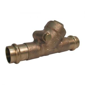 NIBCO NF74008 Y-Pattern Swing Check Valve, 3/4 Inch Valve Size, EPDM, Bronze Body | BY7HCZ