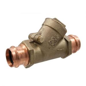 NIBCO NF7400XB Y-Pattern Swing Check Valve, 1-1/4 Inch Valve Size, PTFE/EPDM, Bronze Body | BY7HDH