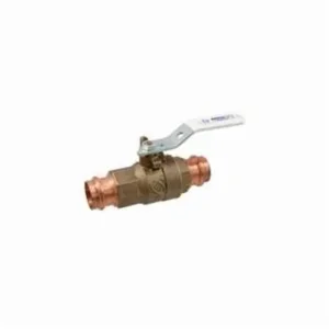 NIBCO NF84HXA Ball Valve, 2 Piece, 1 Inch Valve Size, Female Press End Style, Silicon Bronze Body | CB9QDG