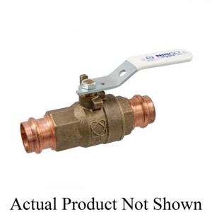NIBCO NF842XC Ball Valve, 1-1/2 Inch Valve Size, Female Press End Style, Bronze Body | CA3PDN