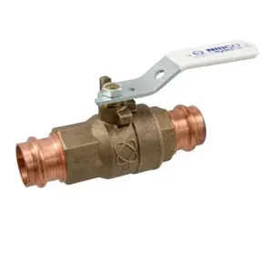 NIBCO NF842XA Ball Valve With Chrome Nut, 1 Inch Valve Size, Female Press End Style, Bronze Body | CA3PDM