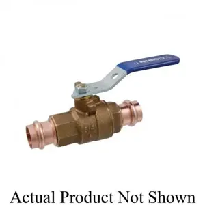 NIBCO NF84CLXD Ball Valve, 2 Piece, 2 Inch Valve Size, Female Press End Style, DZR Bronze Body | CB9QBU