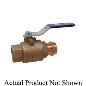 NIBCO NF85106 Ball Valve, 1/2 Inch Valve Size, NPT x Female Press End Style, Bronze Body | BY9EYW