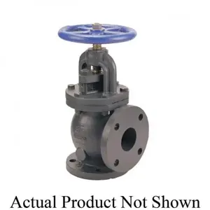 NIBCO NHD300D Angle Valve, 2 Inch Size, Flanged End Style, Cast Iron Body | CB9MTM