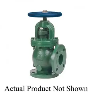 NIBCO NHD800D Angle Valve, 2 Inch Size, Raised Face Flanged End Style, Ductile Iron Body | CB9MTX