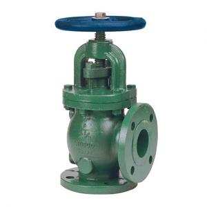 NIBCO NHD800E Angle Valve, 2-1/2 Inch Size, Raised Face Flanged End Style, Ductile Iron Body | CB9MTZ