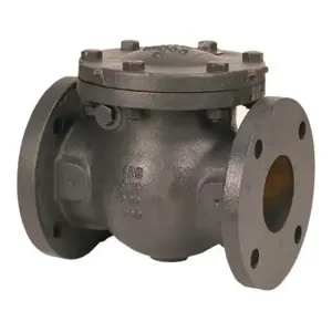 NIBCO NHE3U0K Swing Check Valve With Weight, 6 Inch Valve Size, Flanged Cast Iron Body | BZ7KFB