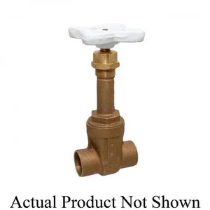 NIBCO NJ050XB Gate Valve, 1-1/4 Inch Valve Size, Solder, Bronze Body | BZ6YFJ