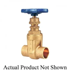 NIBCO NJ0J106 Gate Valve With Drain, 1/2 Inch Valve Size, Solder, Bronze Body | CB8CYL