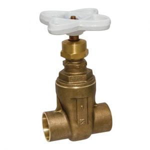 NIBCO NJ0J0XA Gate Valve, 1 Inch Valve Size, Solder, Silicon Bronze Body | BZ6YFQ