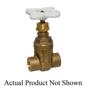 NIBCO NJ0J0XC Gate Valve, 1-1/2 Inch Valve Size, Solder, Silicon Bronze Body | BZ6YFR