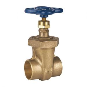 NIBCO NJ1T00D Gate Valve, 2 Inch Valve Size, Solder, Bronze Body | BY8XYP