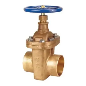 NIBCO NJ1T00H Block Pattern Gate Valve, 4 Inch Valve Size, Solder, Bronze Body | BY8XYU