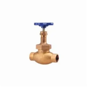 NIBCO NJ34W0D Globe Valve, 2 Inch Size, Solder End Style, Bronze Body | BY8YAC