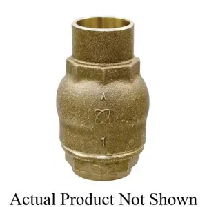 NIBCO NJ7Q0X6 Lift In-Line Check Valve, 1/2 Inch Valve Size, Solder End Style | CC9FQE