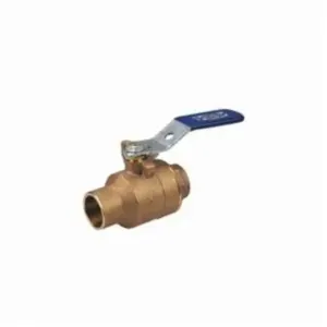 NIBCO NJ8310D Ball Valve, 2 Piece, 2 Inch Valve Size, Solder End Style, Bronze Body | BY9UUM