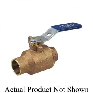 NIBCO NJ83W1C Ball Valve, 2 Piece, 1-1/2 Inch Valve Size, Solder End Style, Bronze Body | BZ6CVG