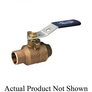 NIBCO NJ83H0D Ball Valve, 2 Piece, 2 Inch Valve Size, Solder End Style, Bronze Body | CB3TYZ