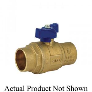 NIBCO NJ99826 Ball Valve, 1/2 Inch Valve Size, Solder End Style, Brass Body | CA6TQB