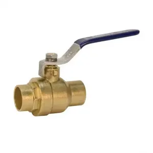 NIBCO NJ998HB Ball Valve, 2 Piece, 1-1/4 Inch Valve Size, Solder Female End Style, Brass Body | CC4KMJ