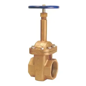 NIBCO NL1M00H Gate Valve With Ferrule, 4 Inch Valve Size, Threaded, Bronze Body | CA8PAY