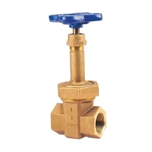 NIBCO NL1Z00C Block Pattern Gate Valve, 1-1/2 Inch Valve Size, Threaded, Bronze Body | CA9MVR