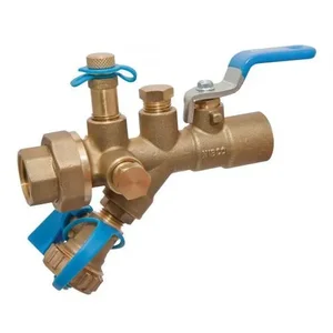 NIBCO NL3X208 Combination Ball Valve With Union, 3/4 Inch Valve Size, NPT End Style, Brass Body | BY7AHL