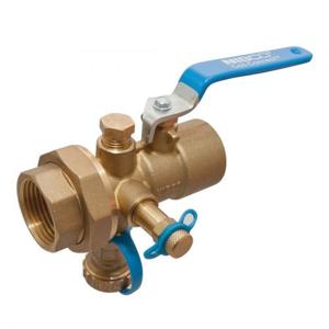 NIBCO NL3X306 Combination Ball Valve With Drain and PT Ports, 1/2 Inch Size, NPT End Style, Brass Body | CA9ZTQ