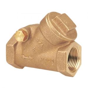 NIBCO NL7E008 Check Valve, 3/4 Inch Valve Size, FNPT, 200 Psi, Bronze Body | CB8XHN