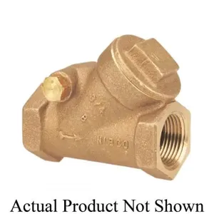 NIBCO NL7E00B Check Valve, 1-1/4 Inch Valve Size, FNPT, 200 Psi, Bronze Body | CB8XHQ