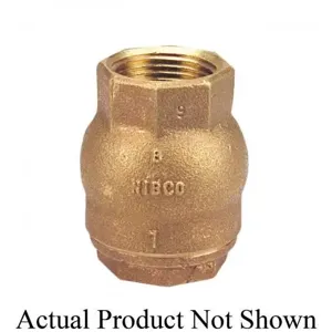 NIBCO NL9308D Lift In-Line Check Valve, 2 Inch Valve Size, FNPT, Bronze Body | CB8XHU