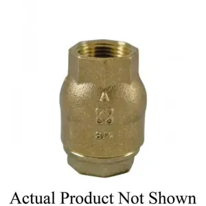 NIBCO NL931XC Lift In-Line Check Valve, 1-1/2 Inch Valve Size, FNPT, Bronze Body | CB8XJA