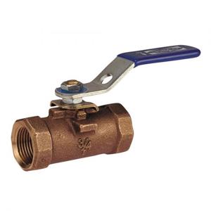 NIBCO NL94038 Ball Valve, 1 Piece, 3/4 Inch Valve Size, NPT End Style, Bronze Body | BZ3AFL