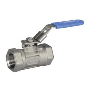 NIBCO NL944M8P Ball Valve, 1 Piece, 3/4 Inch Valve Size, NPT End Style, Stainless Steel Body | CA9WNZ