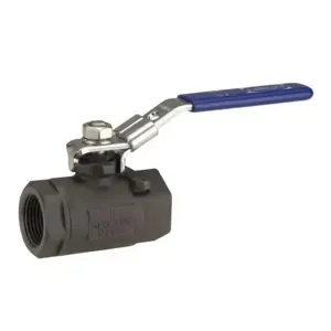 NIBCO NL94T0C Ball Valve, 2 Piece, 1-1/2 Inch Valve Size, FNPT End Style, Carbon Steel Body | CA2GVX