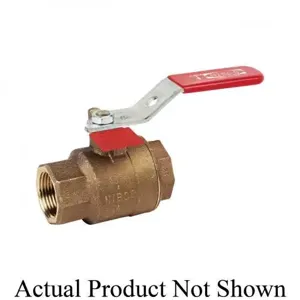 NIBCO NL9504B Ball Valve, 2 Piece, 1-1/4 Inch Valve Size, Threaded End Style, Bronze Body | CC3MWT