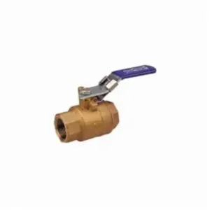 NIBCO NL95076 Ball Valve, 2 Piece, 1/2 Inch Valve Size, FNPT End Style, Cast Red Bronze Body | CC8HPP