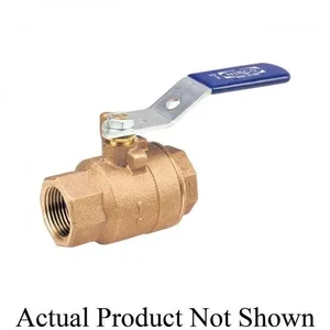 NIBCO NL95T0C Ball Valve, 2 Piece, 1-1/2 Inch Valve Size, Threaded End Style, Bronze Body | BZ6XHC